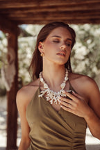 Collar con coral beige - Odina