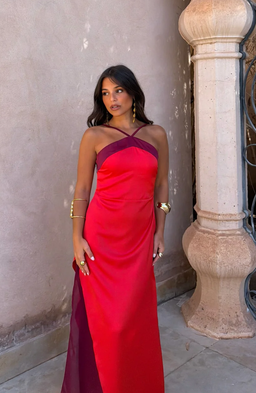 Vestido Oasis en Rojo